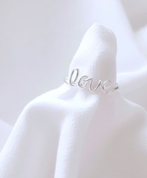 Love Lettering SILVER925 RING